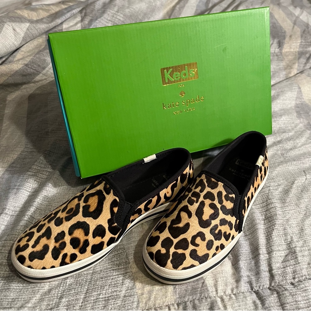 Kate Spade X Keds Leopard Print Slides - image 1